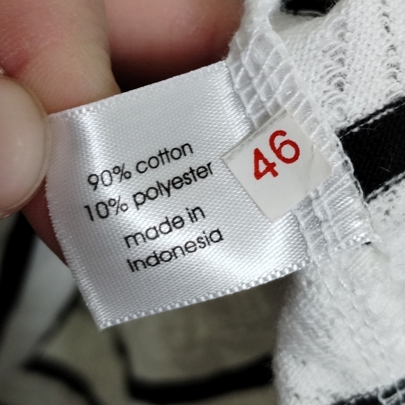 Lane Bryant Black White Stripe Lace Tank Top Plus Size 18 / 20 - Picture 6 of 8